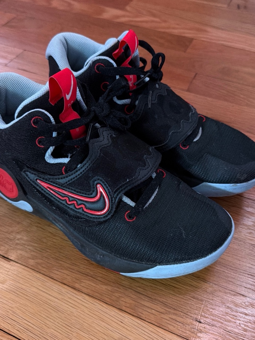 Nike Black and Red Boys' Athletic Sneakers